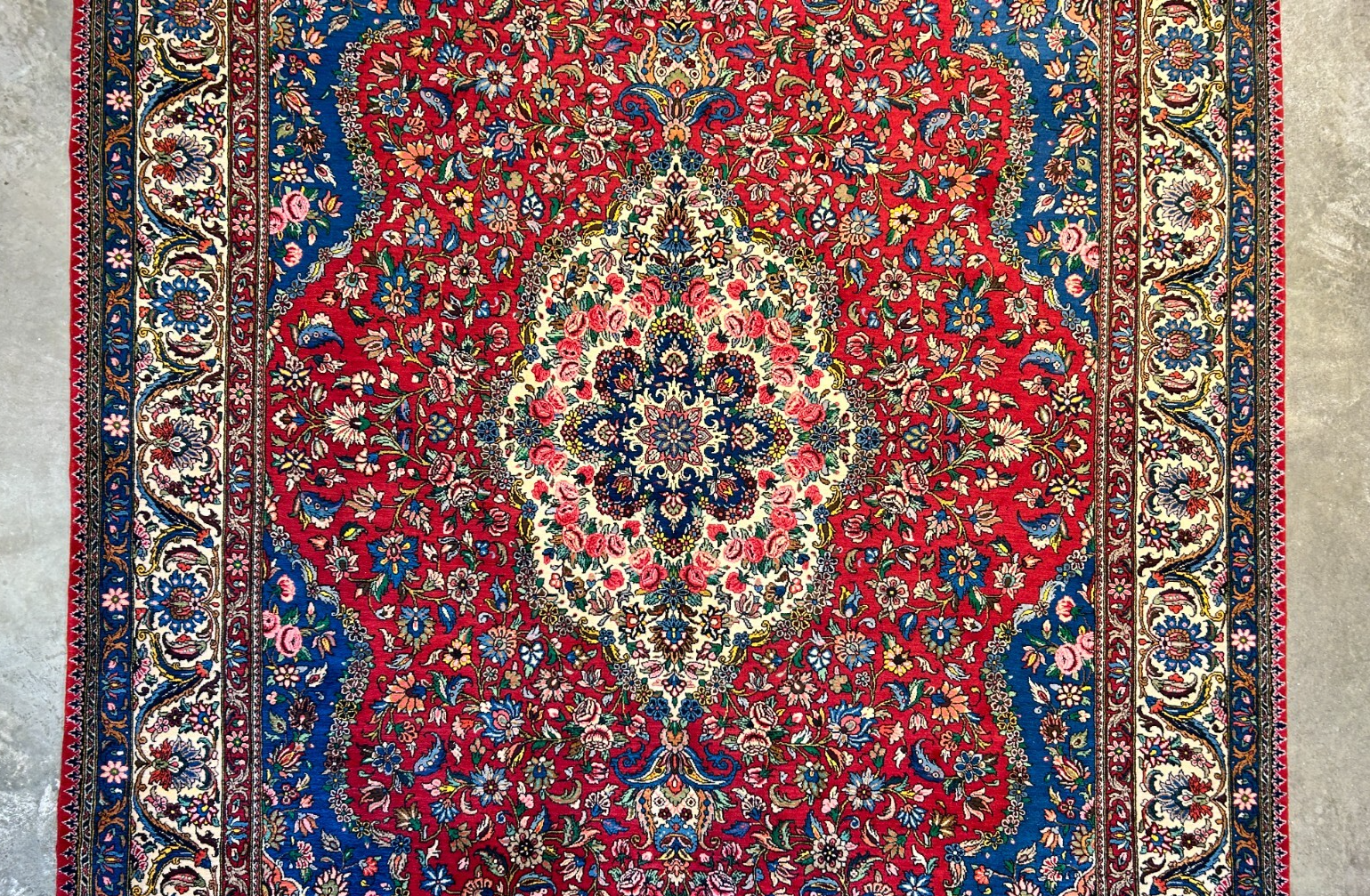 8'4"x11'11" Hand-Knotted 100% Wool Pile Bakhtiarie Rug