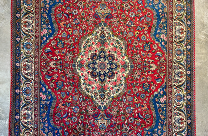 8'4"x11'11" Hand-Knotted 100% Wool Pile Bakhtiarie Rug