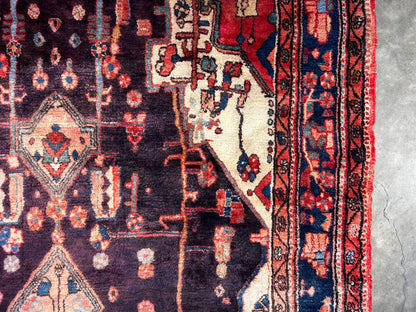 5'7" x 10'9" Hand-Knotted 100% Wool Pile Nahavande Area Rug - Carpet