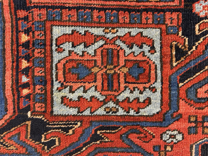 Collector Item- 7’9”x11’5” Antique Hand-Knotted 100% Wool Pile Serapie Area Rug