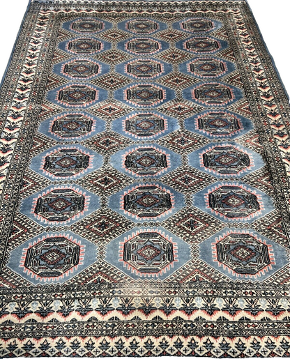 5'3"x7'7" Antique Hand-Knotted Wool Oriental Rug - Area Carpet
