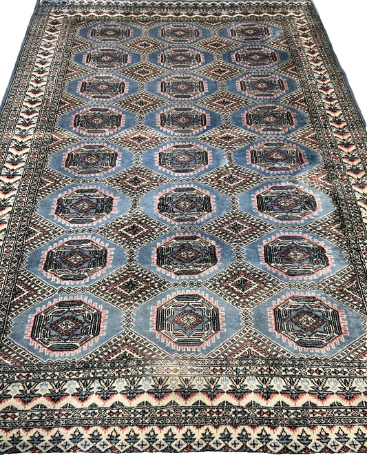 5'3"x7'7" Antique Hand-Knotted Wool Oriental Rug - Area Carpet