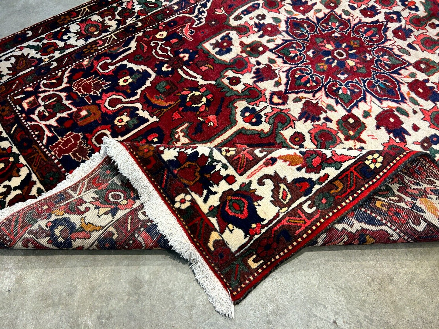6'8"x9'9" Hand-Knotted 100% Wool Pile Bakhtiarie Carpet - Area Rug