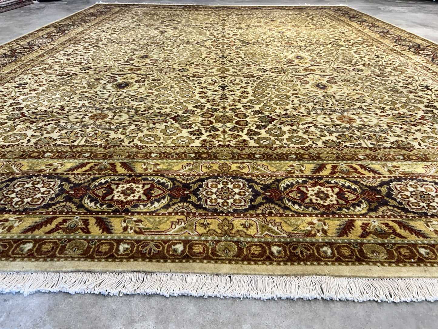 8'10"x11'10" Hand-Knotted 100% Wool Pile Oriental Rug
