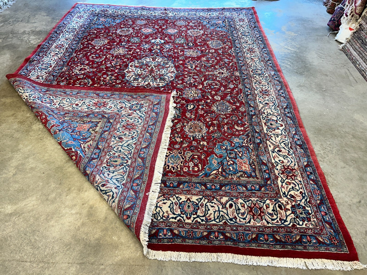 9'3"x12'6" Hand-Knotted 100% Wool Pile Mashade Rug