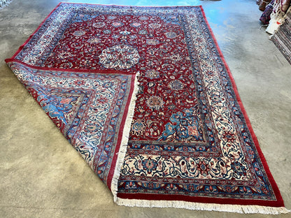 9'3"x12'6" Hand-Knotted 100% Wool Pile Mashade Rug