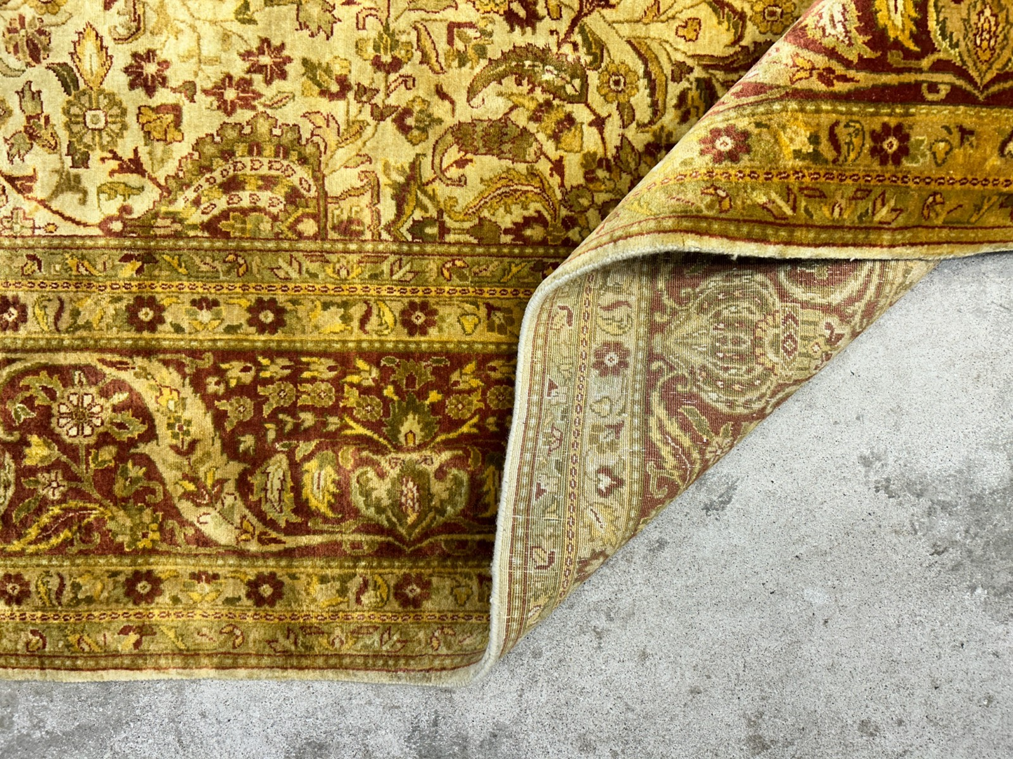 9'x11'9" Hand-Knotted 100% Wool Pile Oriental Rug