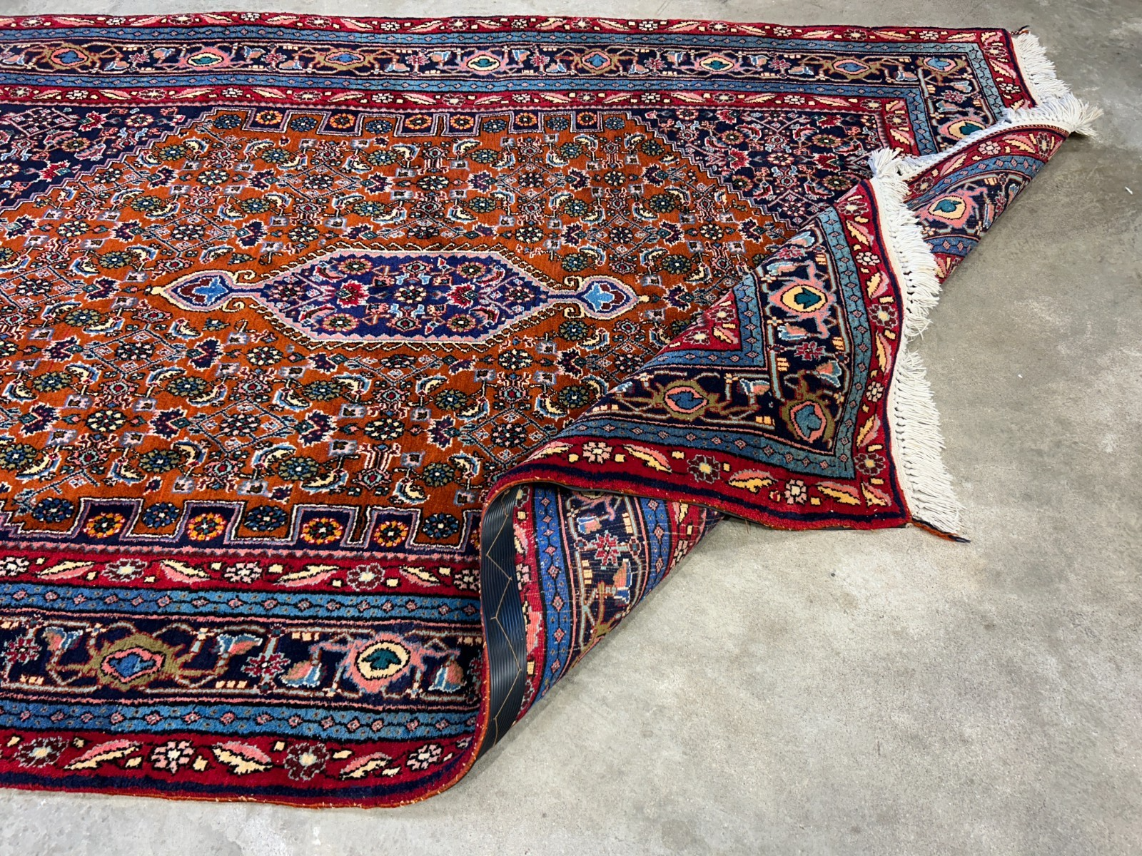 4'8"x7'2" Hand-Knotted 100% Wool Pile Bidjare Area Rug - Carpet