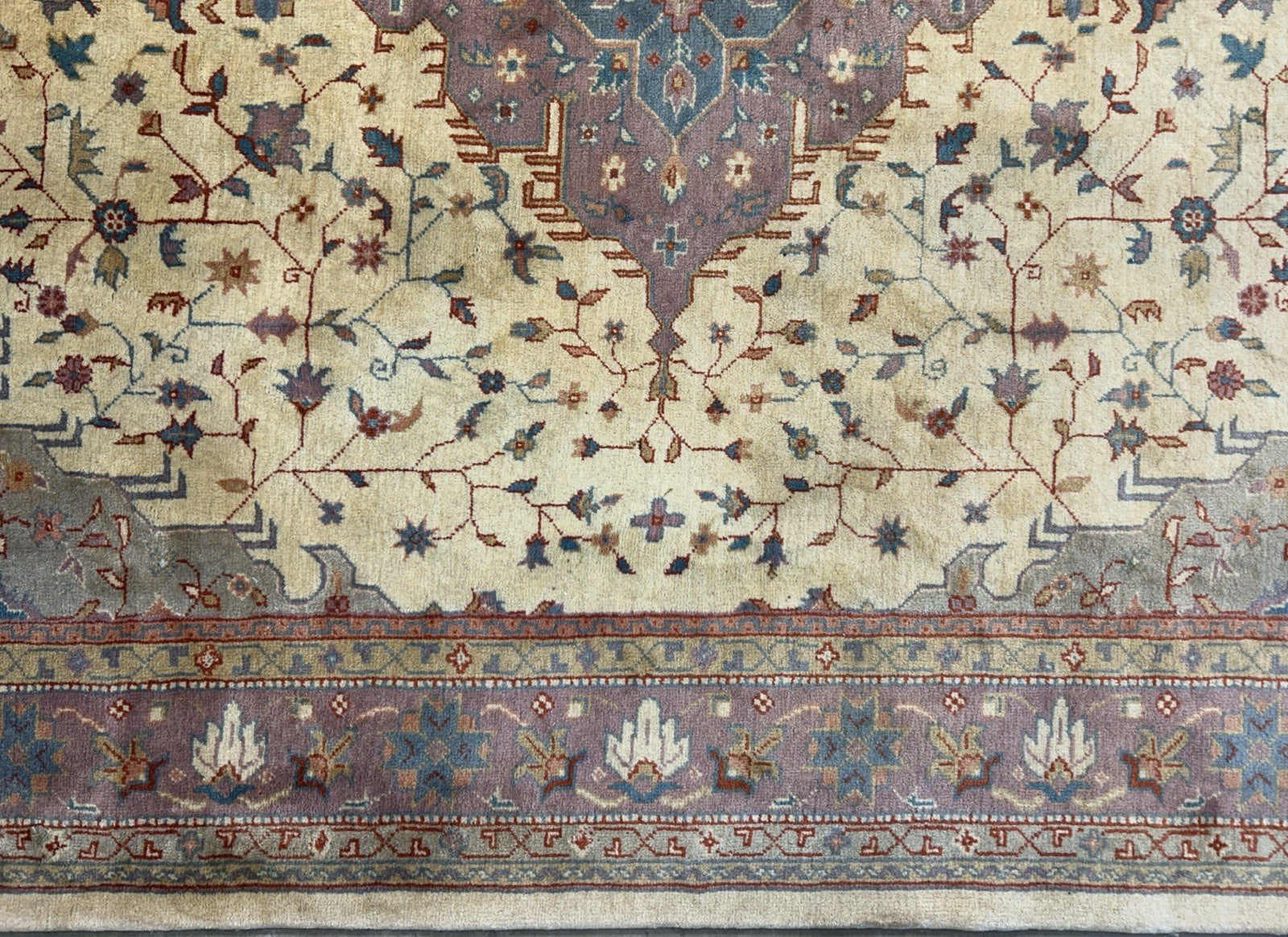 7’10”x9’6” Hand-Knotted 100% Wool Pile Oriental Area Rug - Carpet