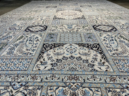 6'9"x10'2" Extra Fine Hand-Knotted Wool & Silk Habibian Naine Rug - Area Carpet