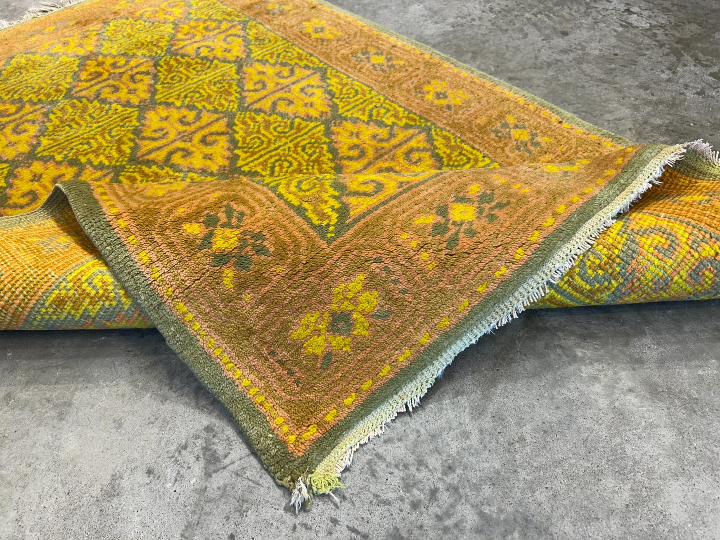 2'9"x4'2" Hand-Knotted 100% Wool Pile Oriental Area Rug - Carpet