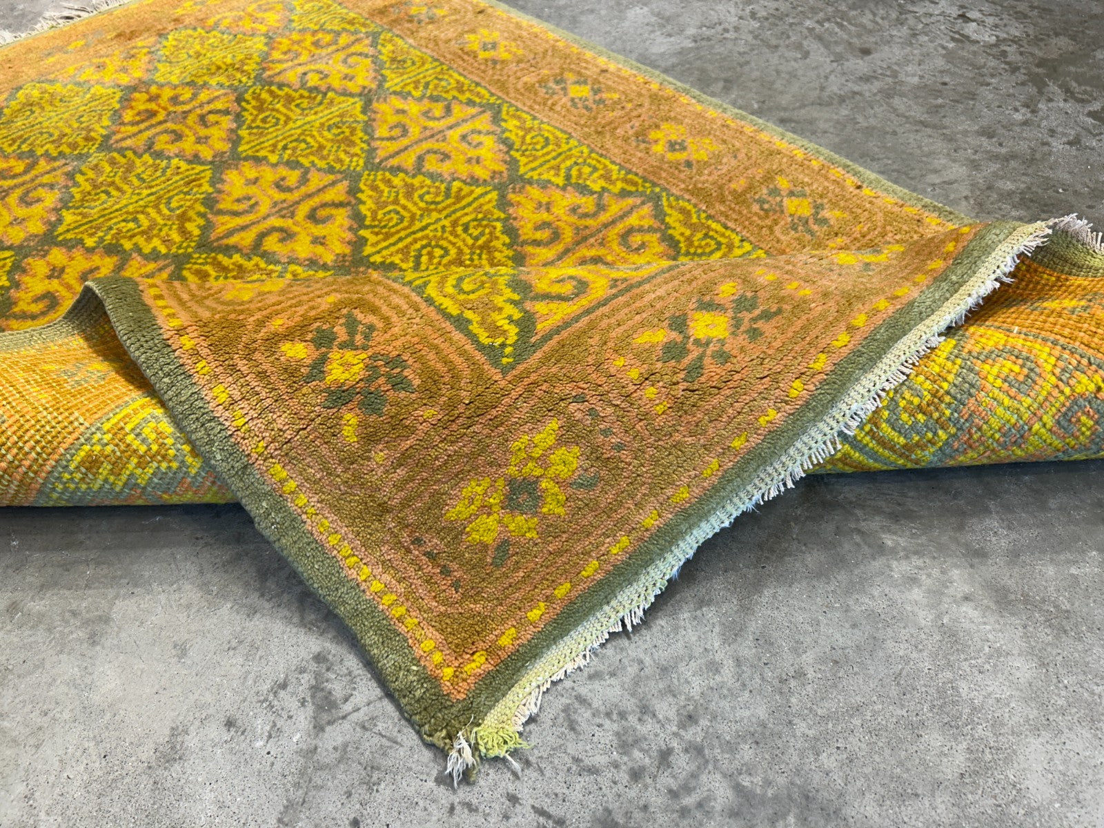 2'9"x4'2" Hand-Knotted 100% Wool Pile Oriental Area Rug - Carpet