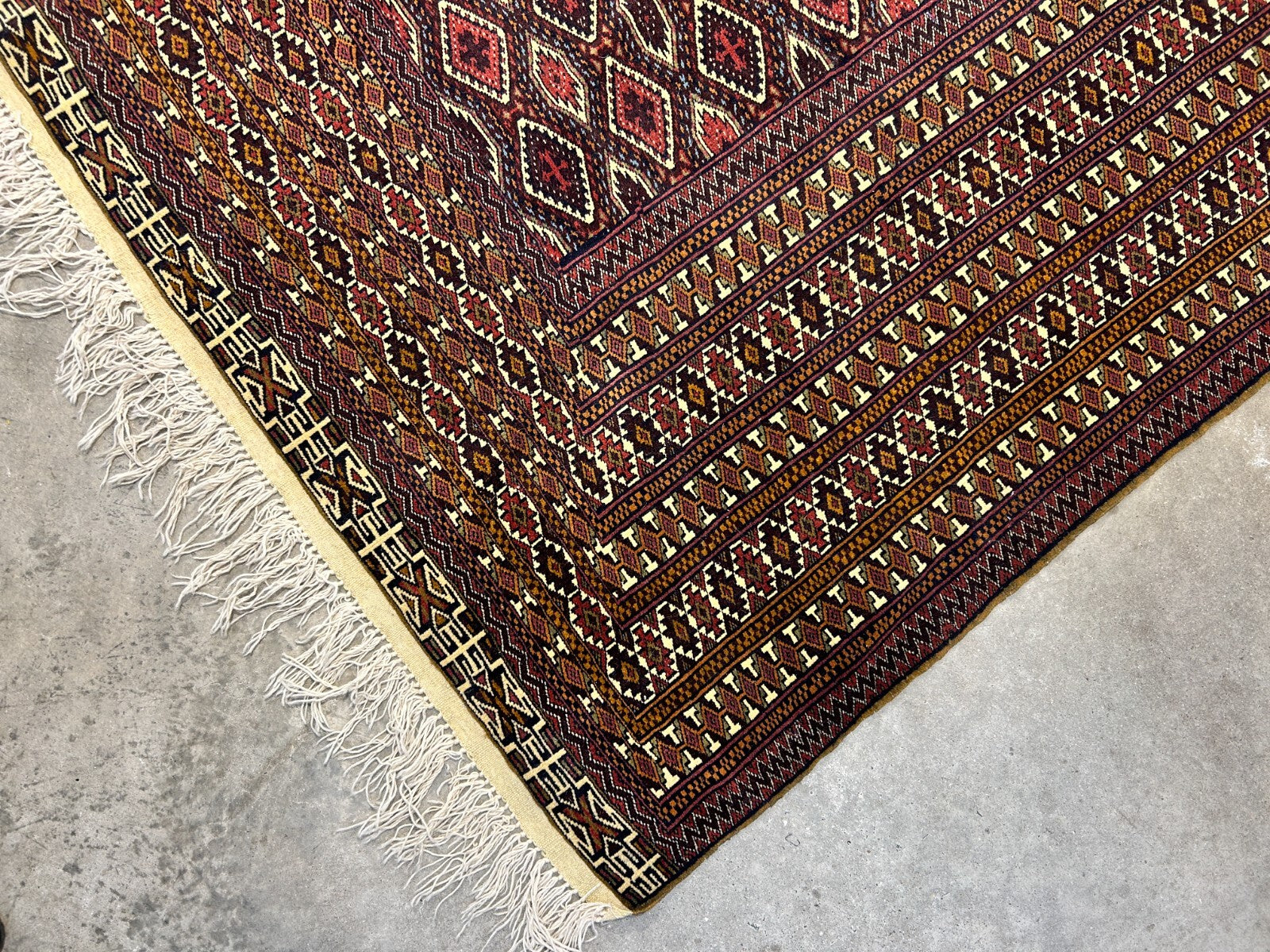 6'3"x9'2" Hand-Knotted 100% Wool Carpet - Bokhara Area Rug