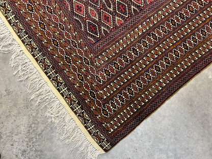 6'3"x9'2" Hand-Knotted 100% Wool Carpet - Bokhara Area Rug