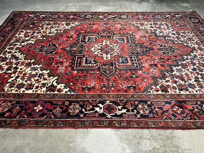 6'10"x10'3" Hand-Knotted 100% Wool Herize Carpet - Area Rug