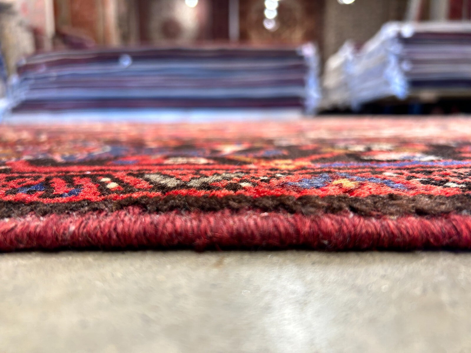 7'3"x9'9" Hand-Knotted 100% Wool Herize Carpet - Area Rug