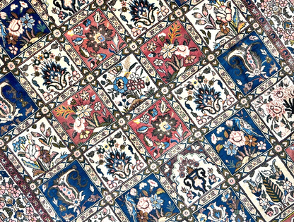 6'6"x10'0" Hand-Knotted 100% Lamb Wool Bakhtiarie Carpet - Area Rug