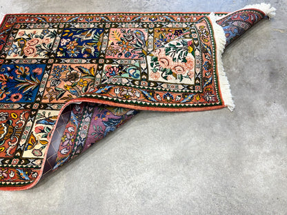 3'5"x5'2" Hand-Knotted 100% Lamb Wool Bakhtiarie Carpet - Area Rug