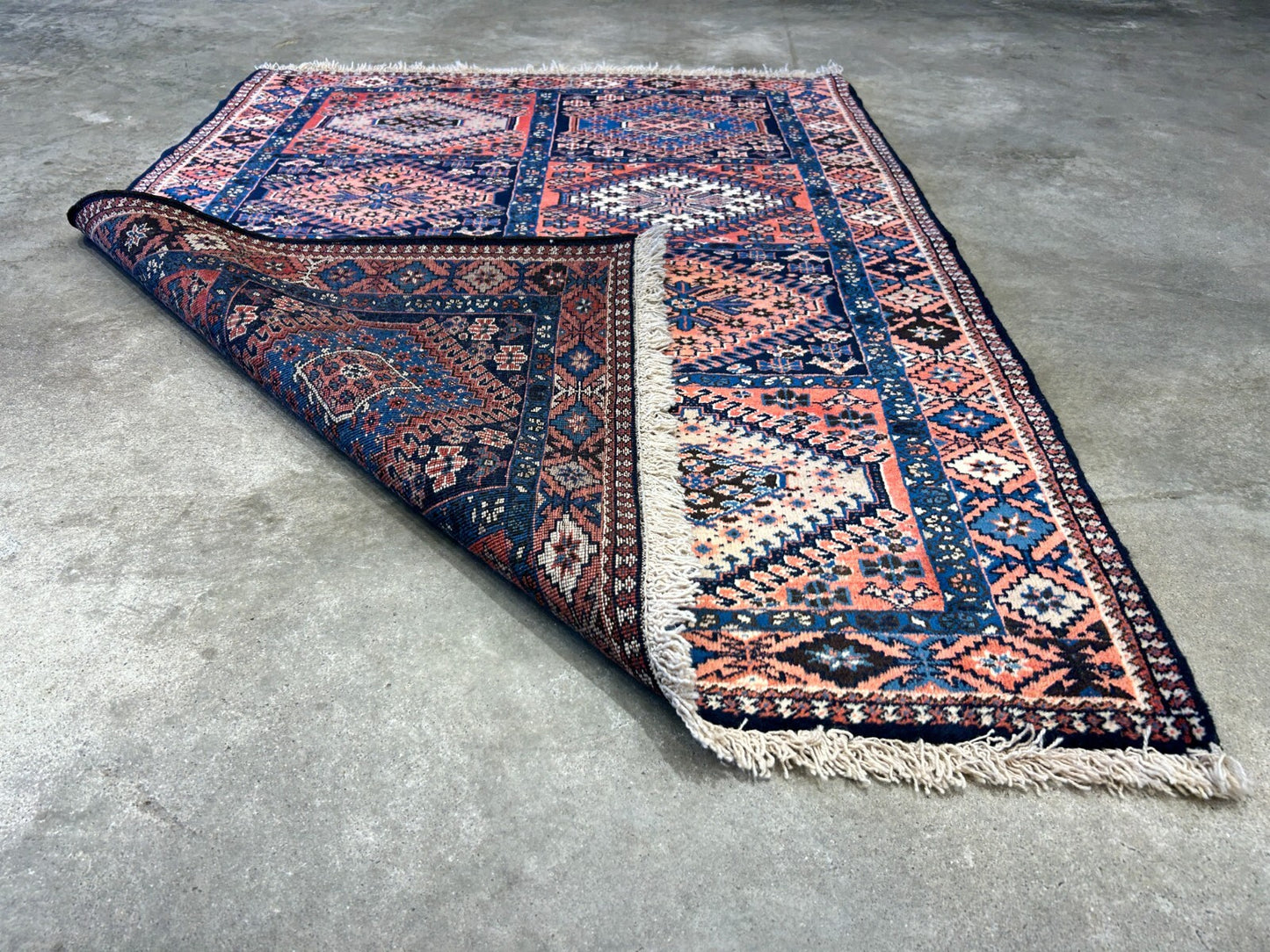 3'7"x4'9" Hand-Knotted 100% Wool Pile Yalamehe Carpet - Area Rug