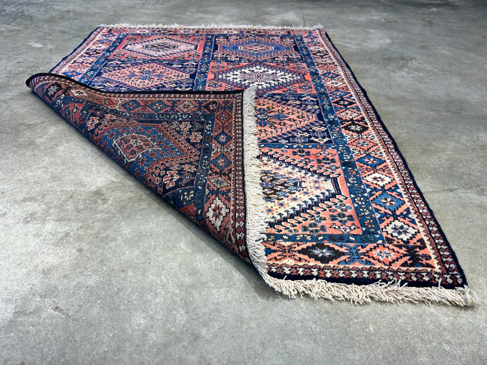 3'7"x4'9" Hand-Knotted 100% Wool Pile Yalamehe Carpet - Area Rug