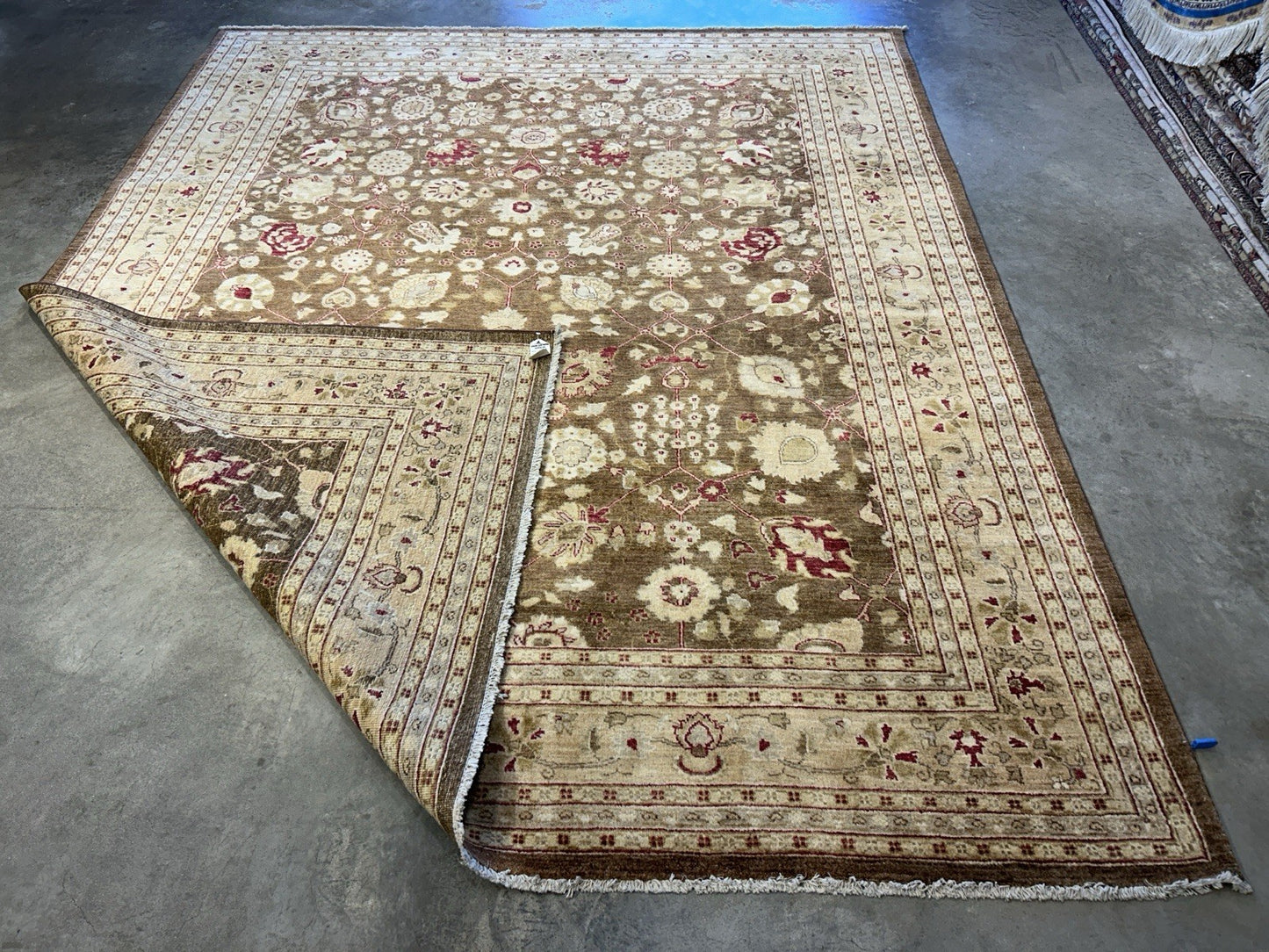 8’1”x9’11” Hand-Knotted 100% Wool Pile Oriental Area Rug - Carpet