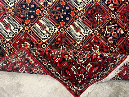 6'11"x10'3" Hand-Knotted 100% Lamb Wool Bakhtiarie Carpet - Area Rug