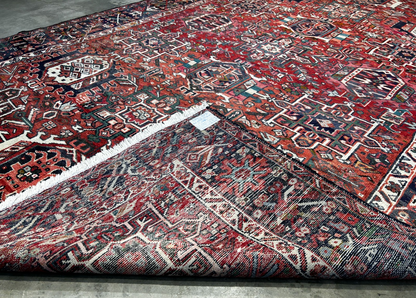 7'8" x 12' Hand-Knotted 100% Wool Pile Karaja  Area Rug - Carpet