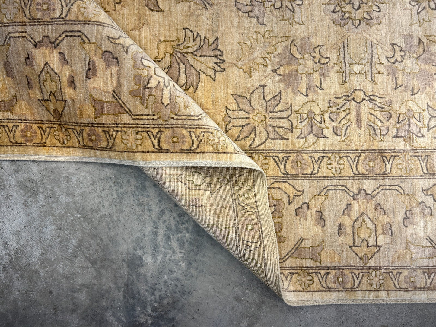 6'6"x9'6" Hand-Knotted 100% Wool Pile Afghan Carpet - Area Rug