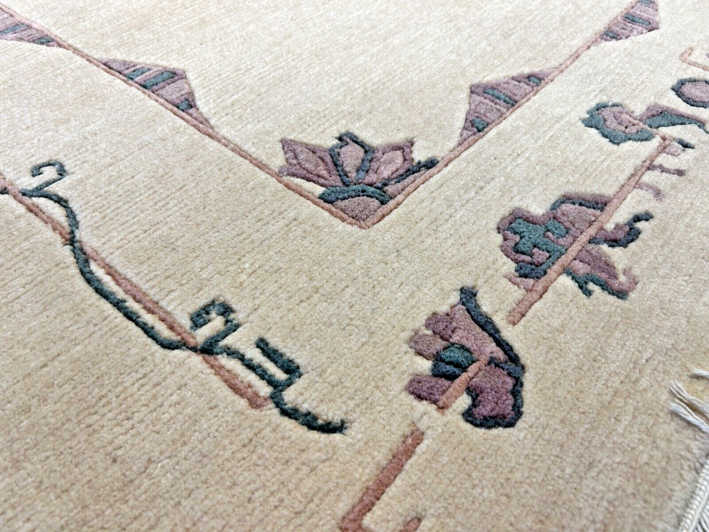 6'7"x9'10" Hand-Knotted 100% Wool Pile Indo-Nepali Carpet - Area Rug