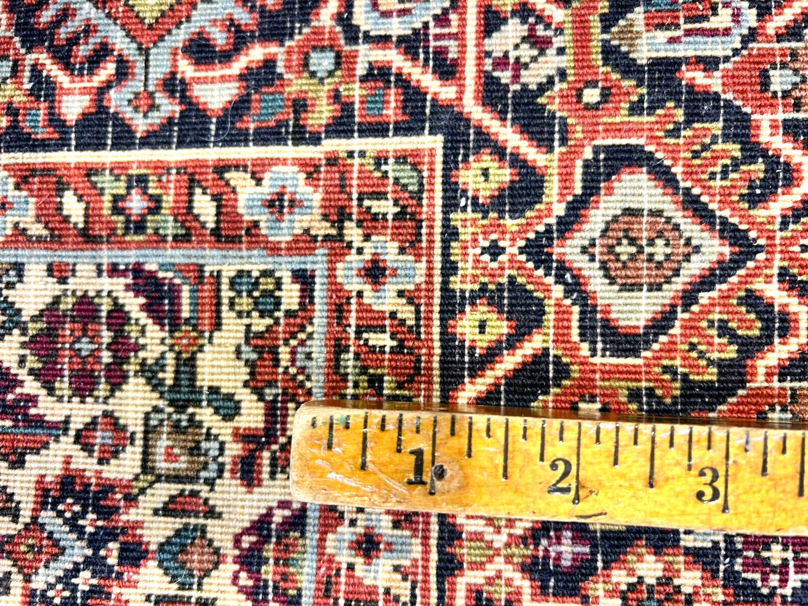 3'8"x5'8" Hand-Knotted 100% Wool Bidjare Carpet - Area Rug