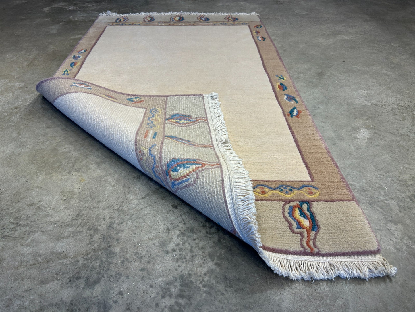 3'x5'3" Hand-Knotted 100% Wool Pile Nepali Area Rug - Carpet