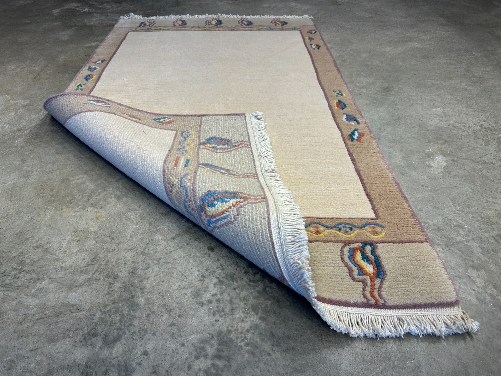 3'x5'3" Hand-Knotted 100% Wool Pile Nepali Area Rug - Carpet