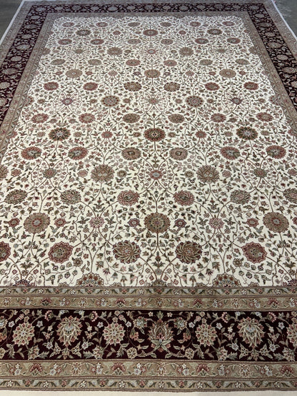 9'x12' Very Fine Hand-Knotted 100% Lamb Wool Pile PakPersian Rug