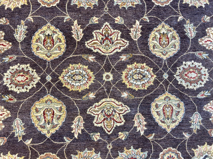 9'x12' Hand-Knotted 100% Wool Pile Lilian Design Carpet - Area Rug