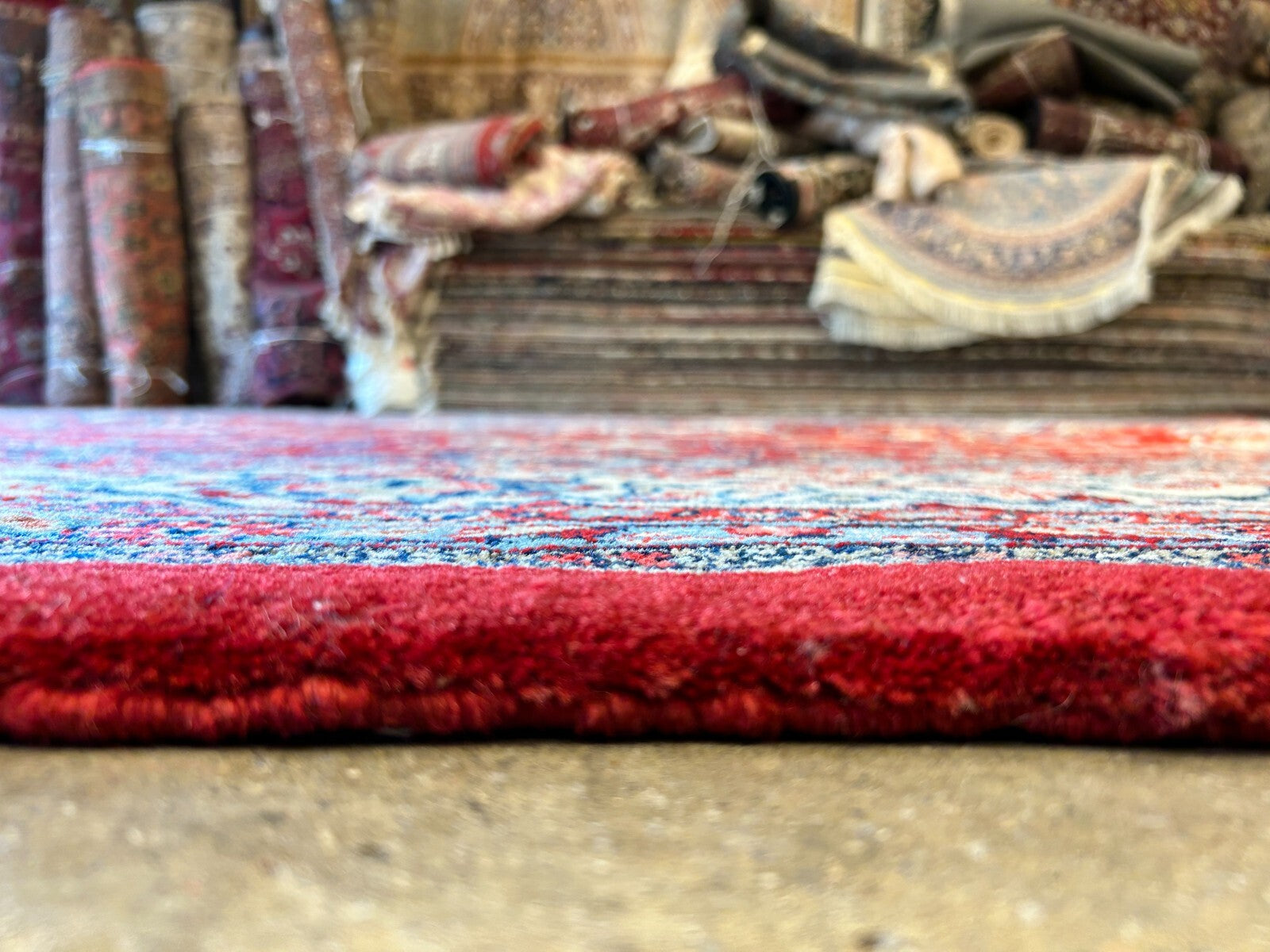 9'3"x12'6" Hand-Knotted 100% Wool Pile Mashade Rug