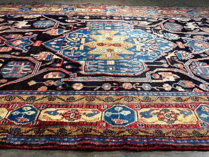 5'4" x 10'5" Hand-Knotted 100% Wool Pile Nahavande Area Rug