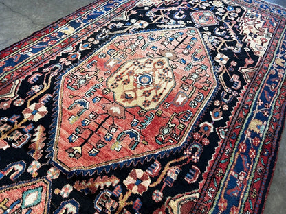 5'4" x 10'9" Hand-Knotted 100% Wool Pile Nahavande Area Rug - Carpet