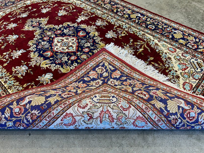 3'3"x5' Exquisite Fine Hand-Knotted 100% Silk Qume Area Rug