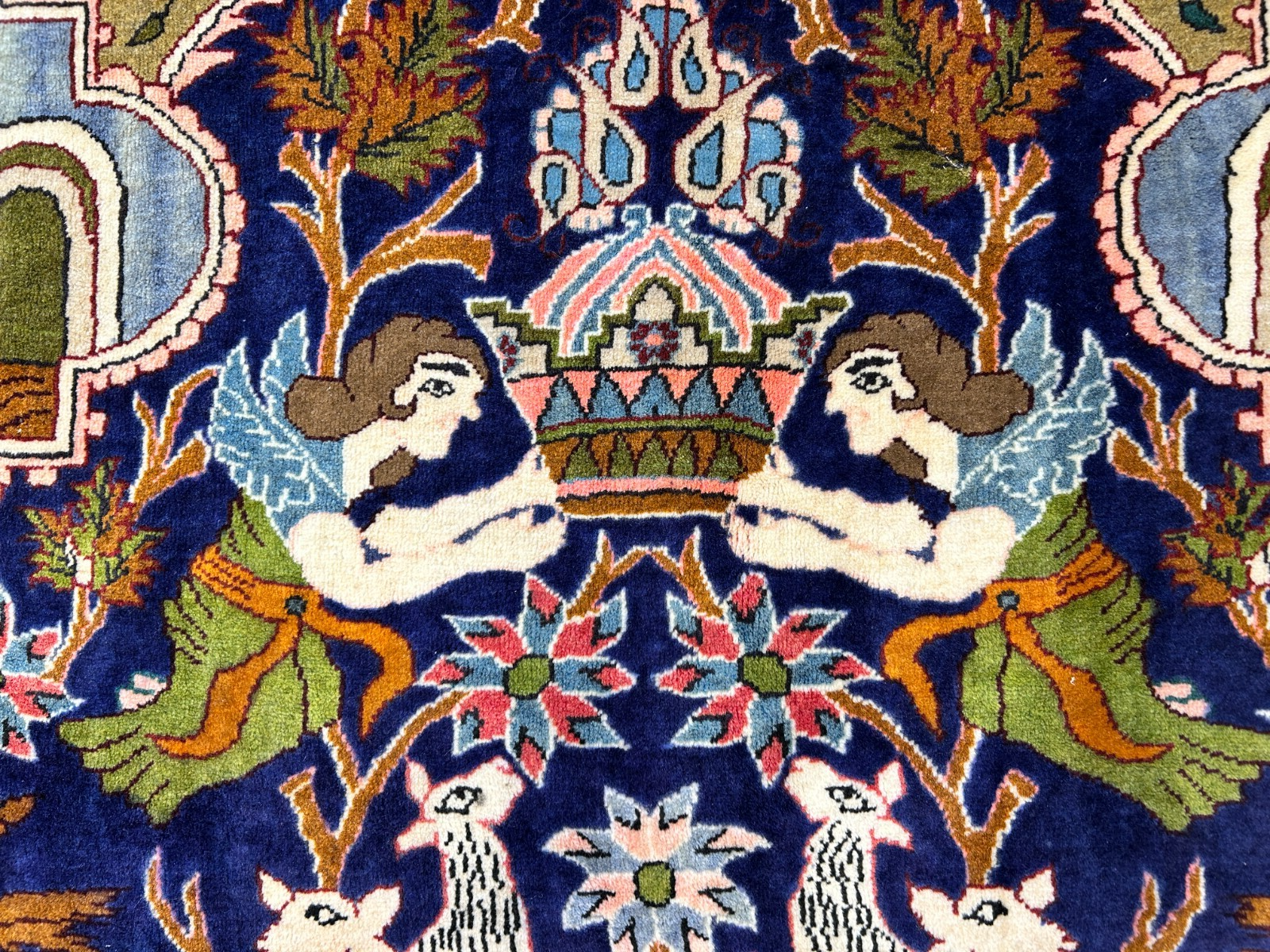 8'4"x11'10" Hand-Knotted 100% Wool Pile Pictorial Kolyayie Rug