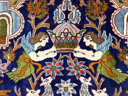 8'4"x11'10" Hand-Knotted 100% Wool Pile Pictorial Kolyayie Rug