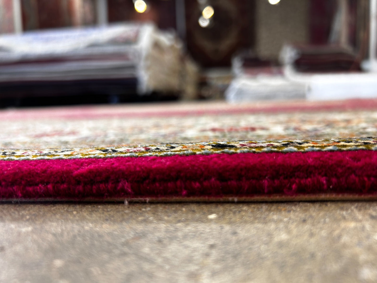 8'2"x11'6" Fine Hand-Knotted Wool & Silk Oriental Rug - Area Carpet