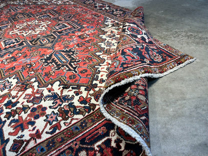 6'10"x10'3" Hand-Knotted 100% Wool Herize Carpet - Area Rug