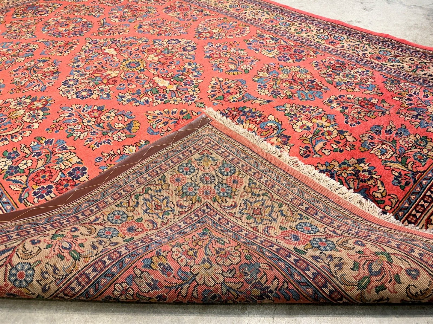 5'9"x8'2" Hand-Knotted 100% Wool Pile Sarouke Carpet - Area Rug