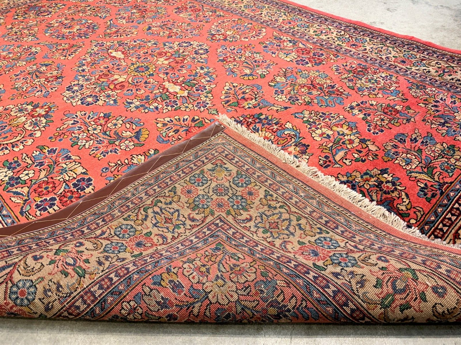 5'9"x8'2" Hand-Knotted 100% Wool Pile Sarouke Carpet - Area Rug