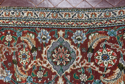 8'3"x11'3" Hand-Knotted Silk & Wool Tabrize Fish Style Area Rug