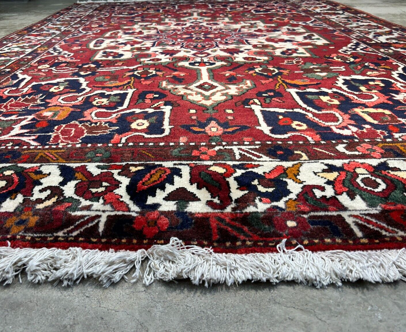 6'8"x9'9" Hand-Knotted 100% Wool Pile Bakhtiarie Carpet - Area Rug