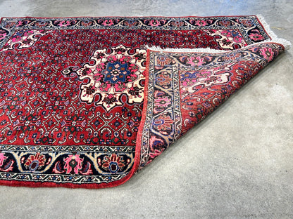 3'7"x5'3" Hand-Knotted 100% Wool Pile Persiane Tribal Bijare Rug