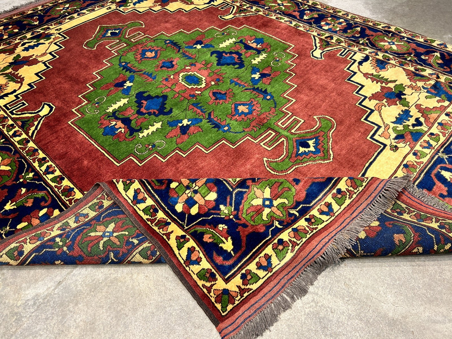 6'6"x 8'3" Hand-Knotted 100% Lamb Wool Carpet - Afghan Area Rug