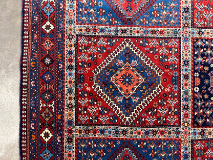 7'x9'7" Hand-Knotted 100% Wool Pile Yalame Carpet - Area Rug