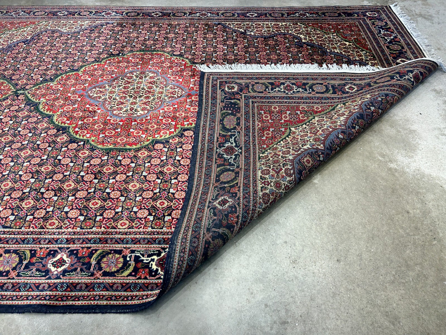 6'7"x9'4" Hand-Knotted 100% Wool Pile Tabrize Fishe Design Carpet - Area Rug